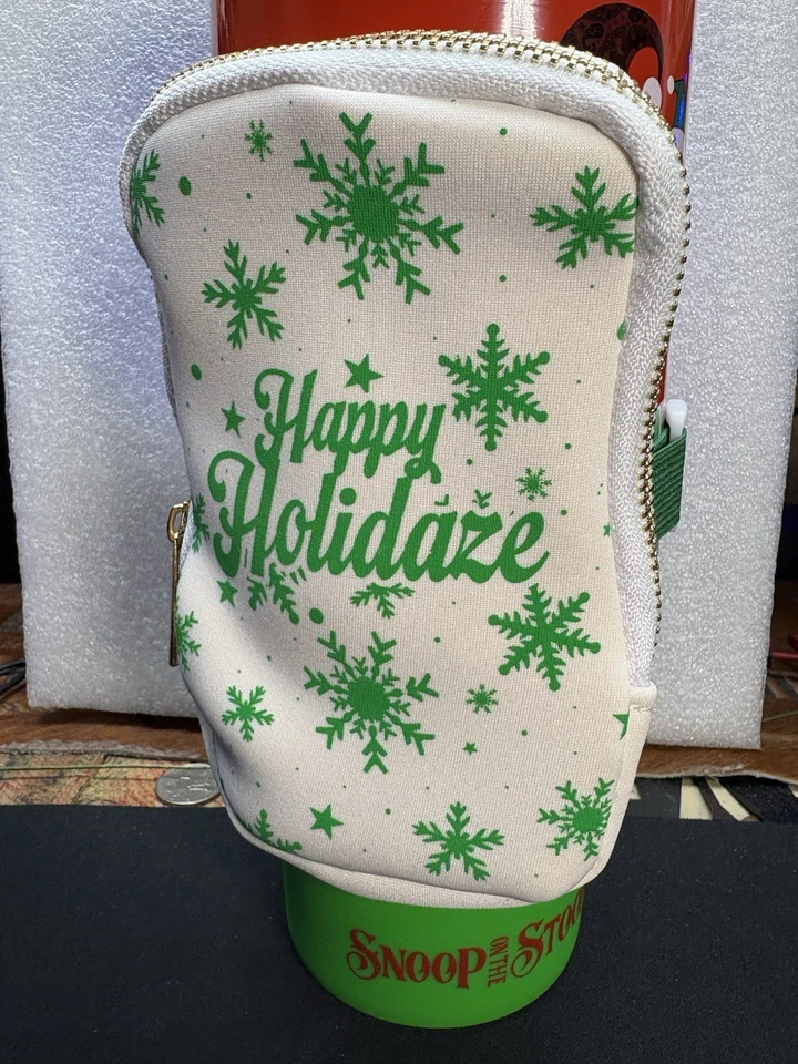 New Snoop On A Stoop Hanging With My Ghomies Tumbler Bundle W/straw/Holidaze Bag - Image 4 of 4