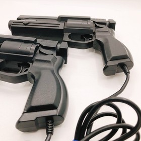 Sega Saturn Gun Controller Virtua Cop HSS-0122 Lot of 2 Game CRT TV Only Tested