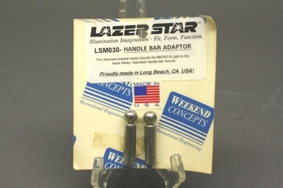 Harley Custom Lazer Star Handle Bar Adaptor Bracket for Micro B Light