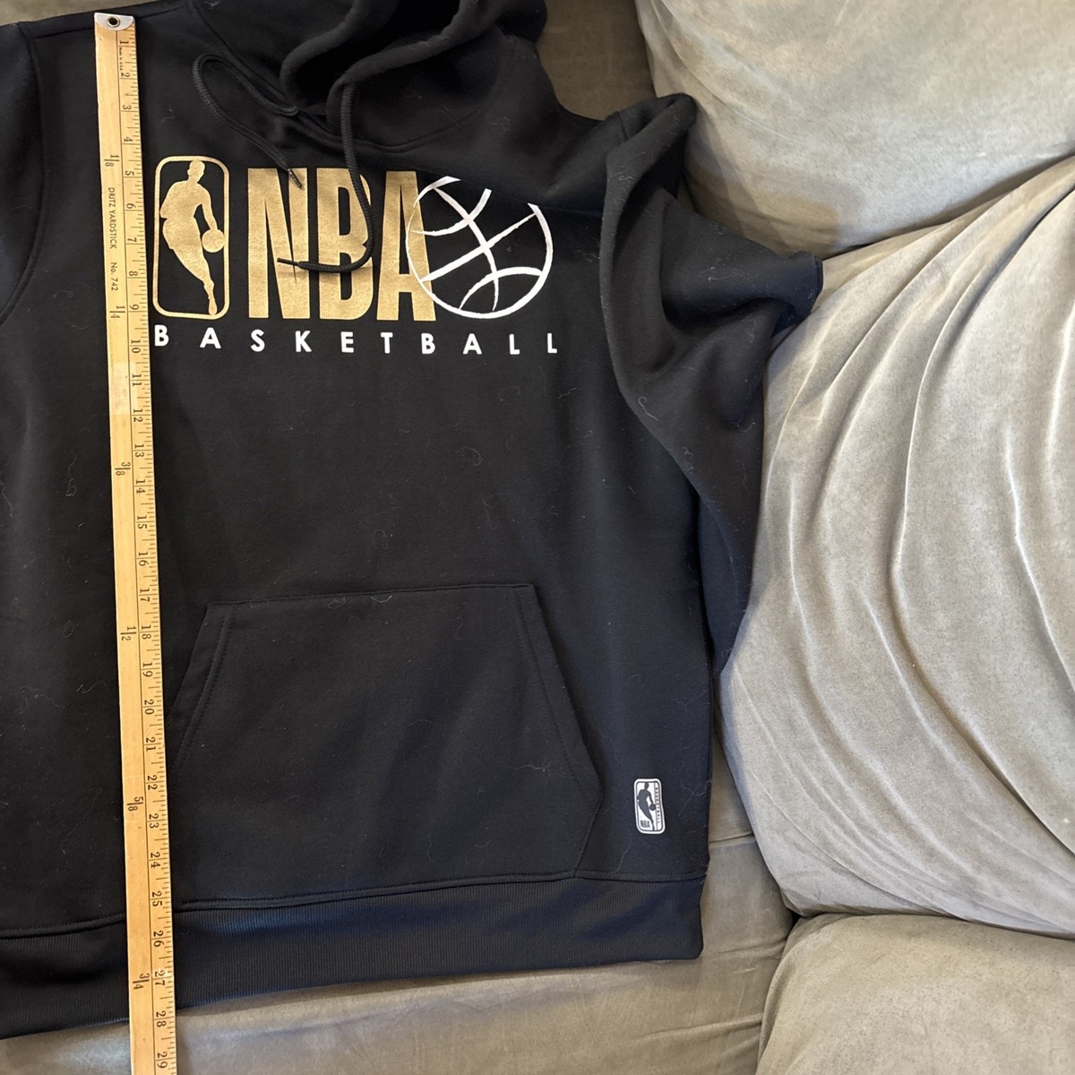 NBA Basketball Mens M Pullover Hoodie Sweatshirt Gold