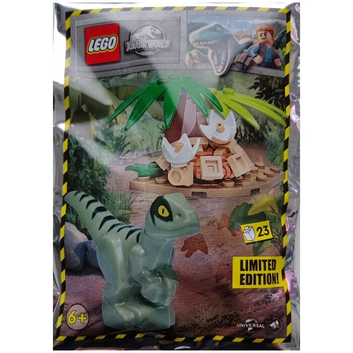 LEGO Jurassic World Raptor con Bolsa de Lámina Nido 122221 (SELLADO)
