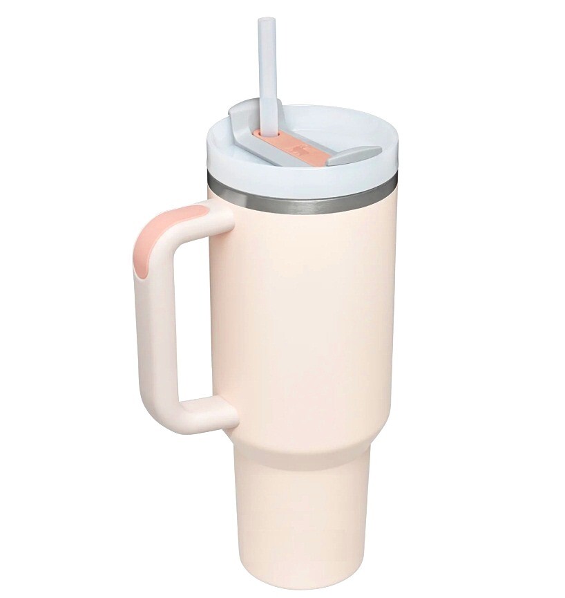 STANLEY Quencher H2.0 Rose Quartz Big Grip Travel Tumbler 30oz