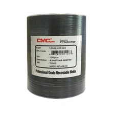 500 CMC Pro Taiyo Yuden TDMR-WPP-SK16 16X DVD-R White Inkjet Hub Printable Media