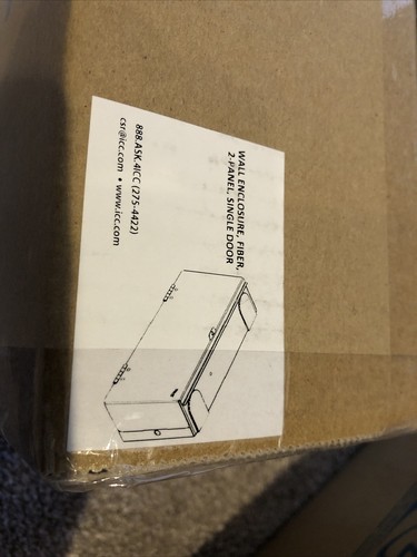 (2-pack)ICC 2-Panel Fiber Optic Wall Mount Enclosure -LGX Compatible- ICFODE21WM - Picture 2 of 3