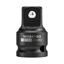 WORKPRO 1/2" F to 3/4" M Impact Socket Adapter Cr-Mo Steel Socket Adapter Set US