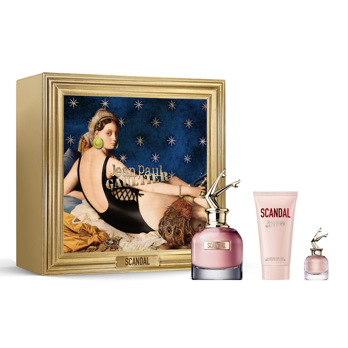 Jean Paul Gaultier Scandal 50ml EDP, 75ml Body Lotion 6ml EDP Gift Set