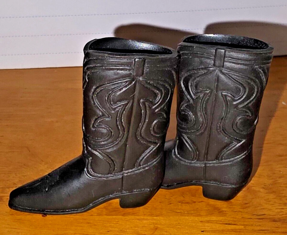 Botas de vaquero vintage Mattel Big Jim - NEGRAS Foto 2 de 4