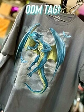 2xl ODM Tag Lightning Dragon Shirt Fantasy Liquid Blue Harley The Mountain
