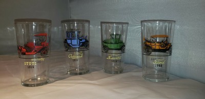 antique auto drinking glasses