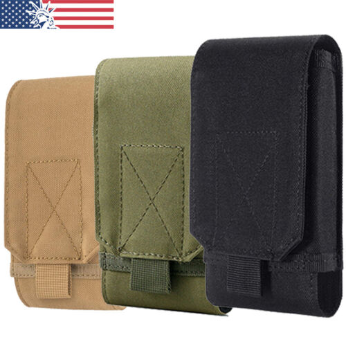 Universal Tactical Cell Phone Belt Pack Bag Molle Waist Pouch Holster Case New