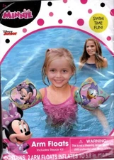 What Kids Want Disney Minnie - Arm Floats Includes Repair Kit - Swim Time Fun!