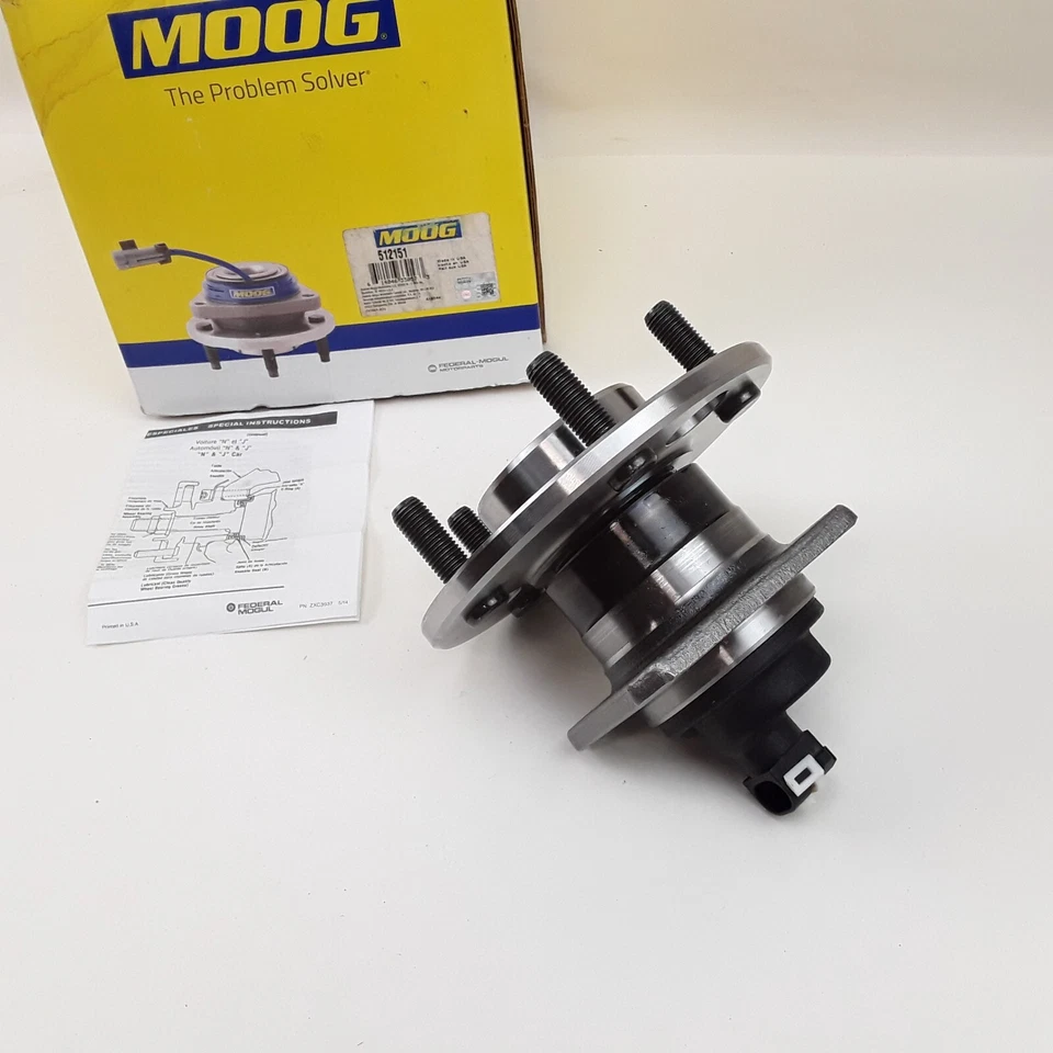 Conjunto de cojinete de rueda y buje MOOG 512151 para Buick Oldsmobile Chevrolet 1996-03 Foto 4 de 4