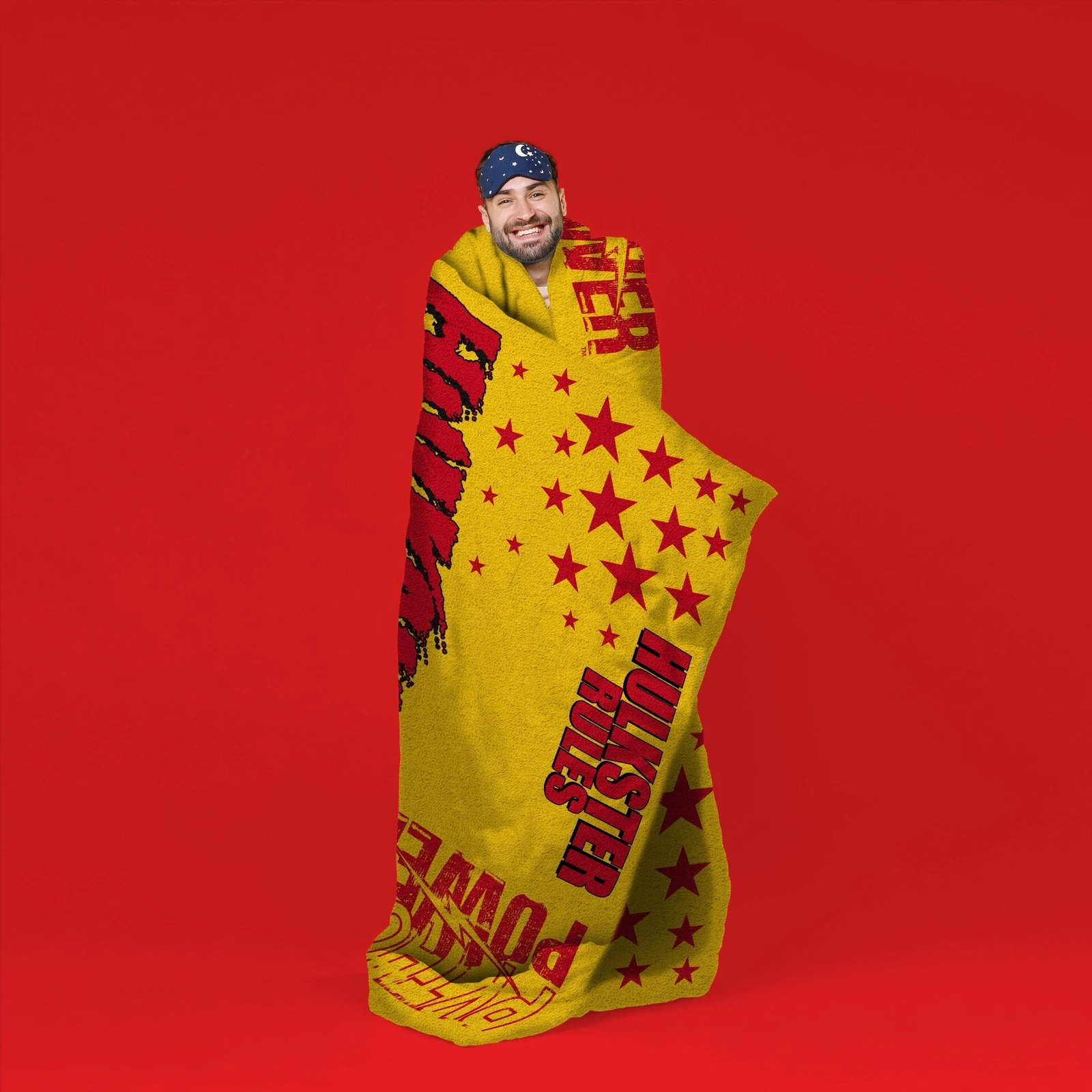 Sleep Squad Wrestling Entertainment Hulk Hogan Fleece Blanket