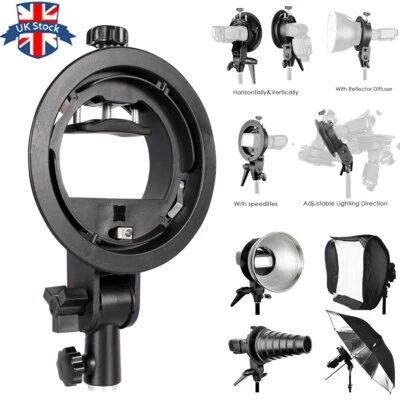 Reino Unido Godox Tipo S Soporte Empuñadura Portátil Bowens S Soporte de Montaje para Flash Speedlite