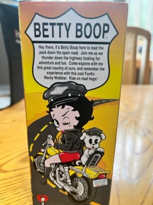 2002 Biker Betty Boop Funko Wacky Wobbler Bobblehead for sale