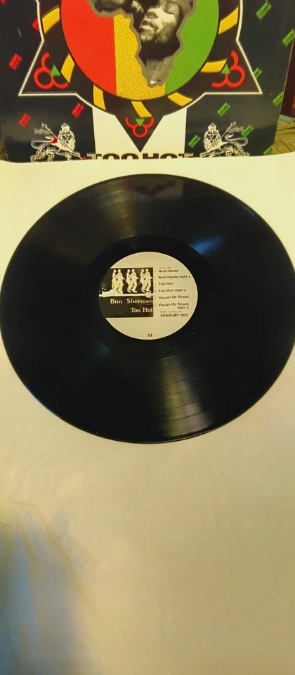 Bim Sherman - Too Hot 1990 LP Original Press Uk Import / Roots Reggae Steppers - Image 2 of 4