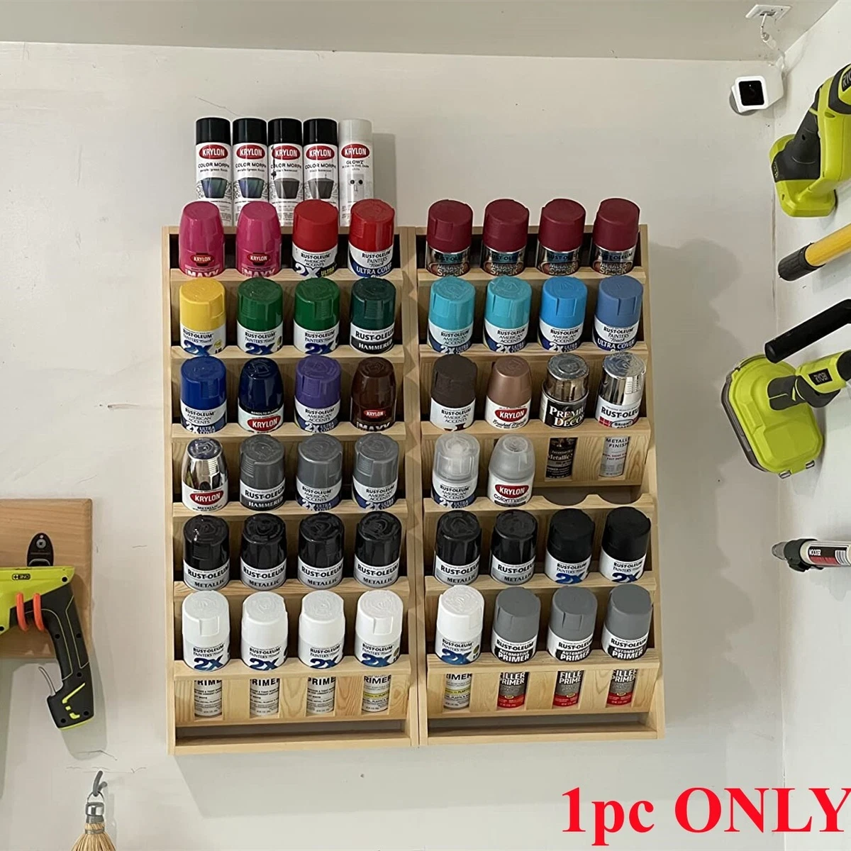 Wall mounted can organizer outlet