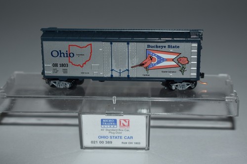 Coche de carga de una sola puerta escala N MTL 02100389 Ohio State Car 40' 1803 C40166 | Zustand: Used