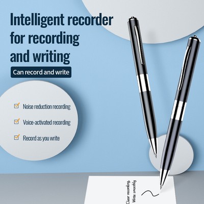 Professional Recording Pen Audio Recorder Voice Activated Working Pen Recorder