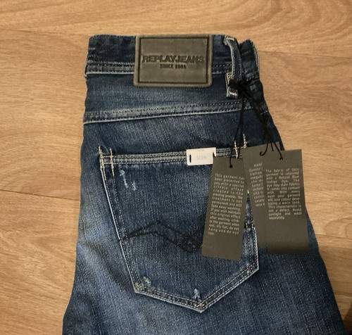 BNWT REPLAY RONAS WOMEN’S SLIM FIT JEANS HAND MADE FINISHED IN ITALY W27” L30” - Picture 8 of 10