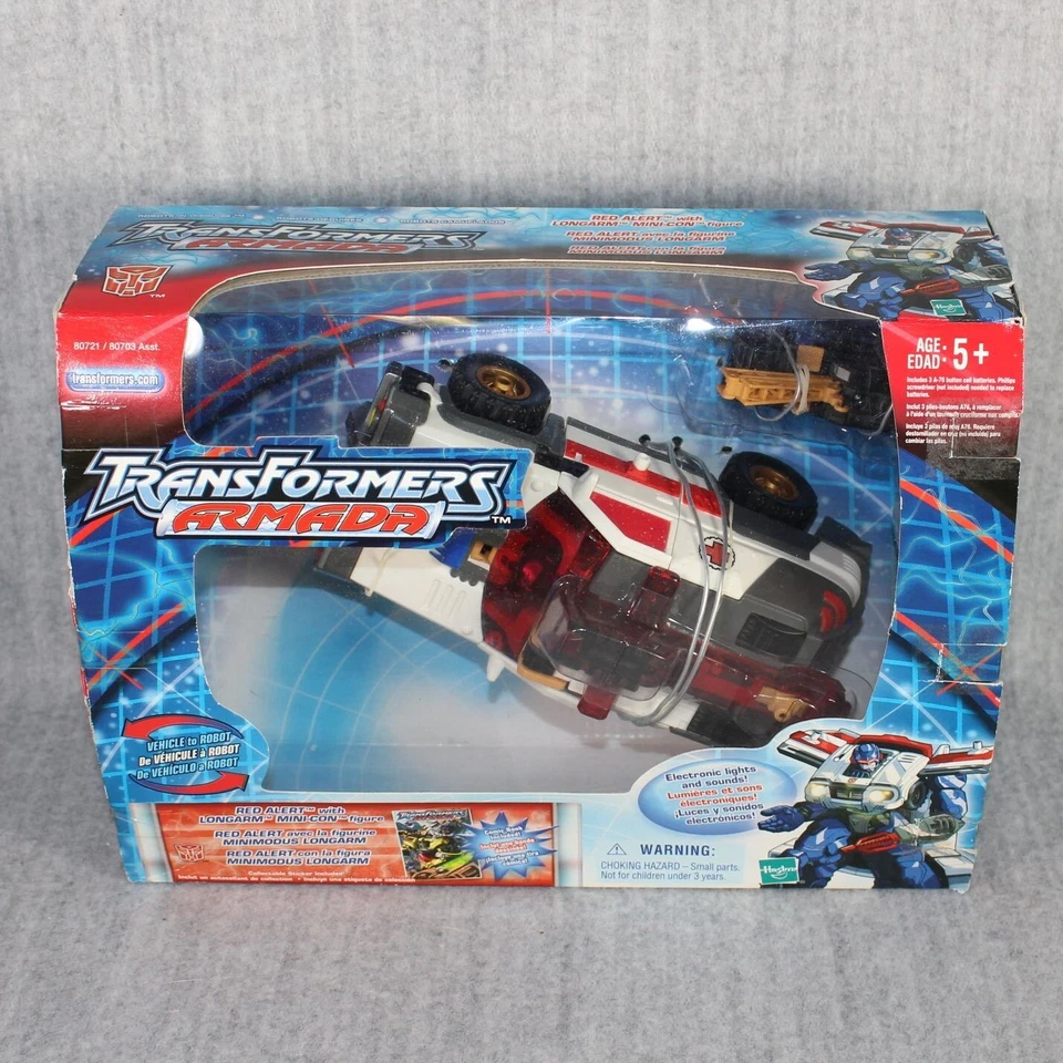 TRANSFORMERS Armada Red Alert Hasbro 2002 Longarm Mini-Con Open Box Figure Used - Bild 3 von 4