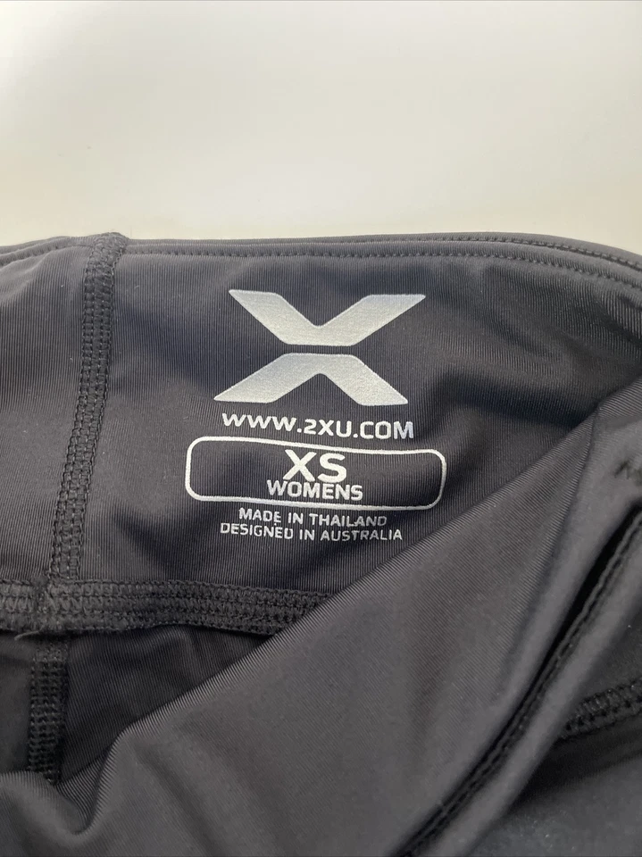 2XU XS Mujer Cintura Ancha Compresión 3/4 Apretado W8265B - Negro Foto 3 de 4