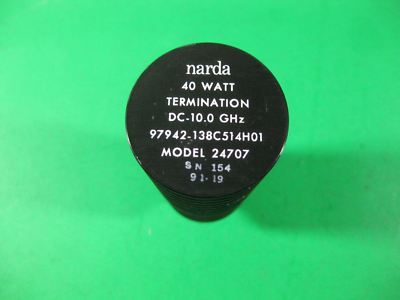 Narda 40 Watt Termination DC-10.0GHz -- 24707 -- New
