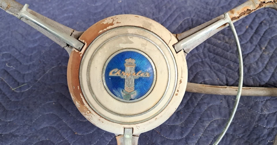 Chrysler 1940 volante bocina anillo botón 40 personalizado Royal Windsor Hotrod Foto 3 de 4