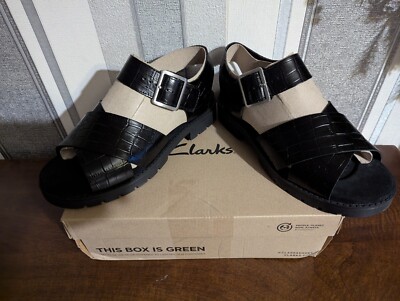 CLARKS ORINOCO CROSS BLACK INTEREST PLATFORM