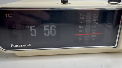 Vintage Panasonic RC-6003 Flip Clock AM/FM Radio Alarm Working