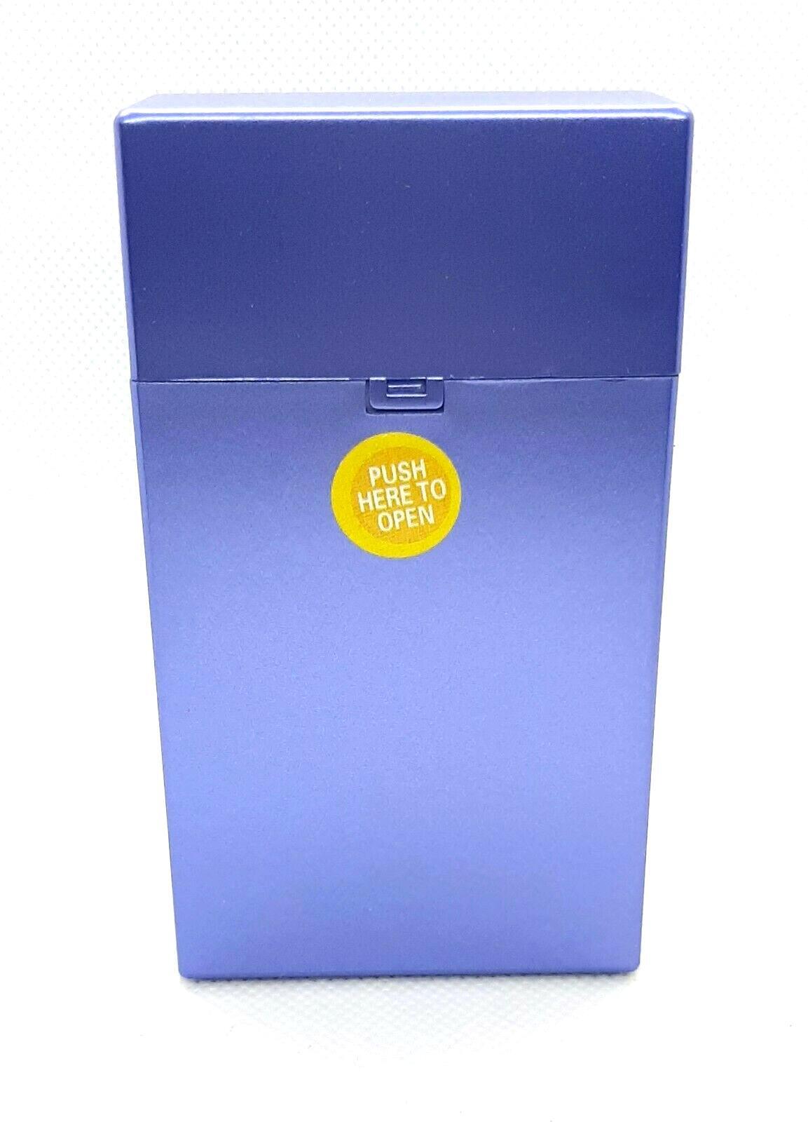 KSI Purple Plastic 100s Size Push To Open Cigarette Case