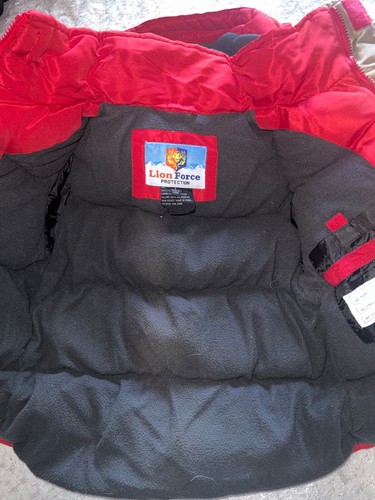 boys Lion Force jacket size 6 with hood fleece lined zippered pockets - Picture 7 of 8