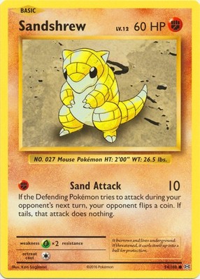 Sandshrew - 54/108 - Common - Near Mint