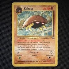 Pokémon TCG Kabuto Card 50/62 Fossil Regular Unlimited Common Nintendo WOTC on eBay
