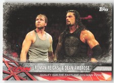 2017 Topps WWE Road To Wrestlemania Roman Reigns Dean Ambrose #18
