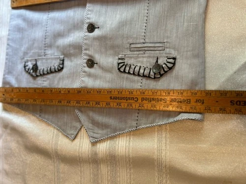 Roar Men’s Size XL Cotton Vest Quilted Back Striped Lined Adjustable Back Belt image 9