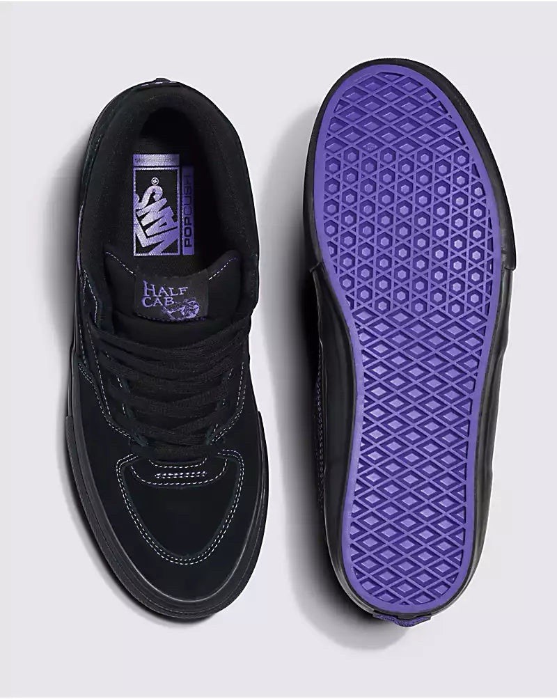 Vans Half Cab Skate Shoes Neon Pack Black/Purple / VN000CC2B5P
