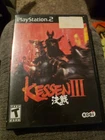 Kessen III Sony PlayStation 2 PS2 Complete w/Manual