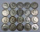 ROLL OF 20 (90%) SILVER 1964 KENNEDY HALF DOLLARS - NO RESERVE — photo 1
