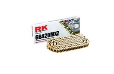RK Racing Chain GB420MXZ-112 420 Series Gold 112 Link Heavy Duty MX/SX Raci...