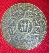 Vtg 1977 ADG Olympiad I Bronze Medal 2.5” Medallic Art Co Athletic Award