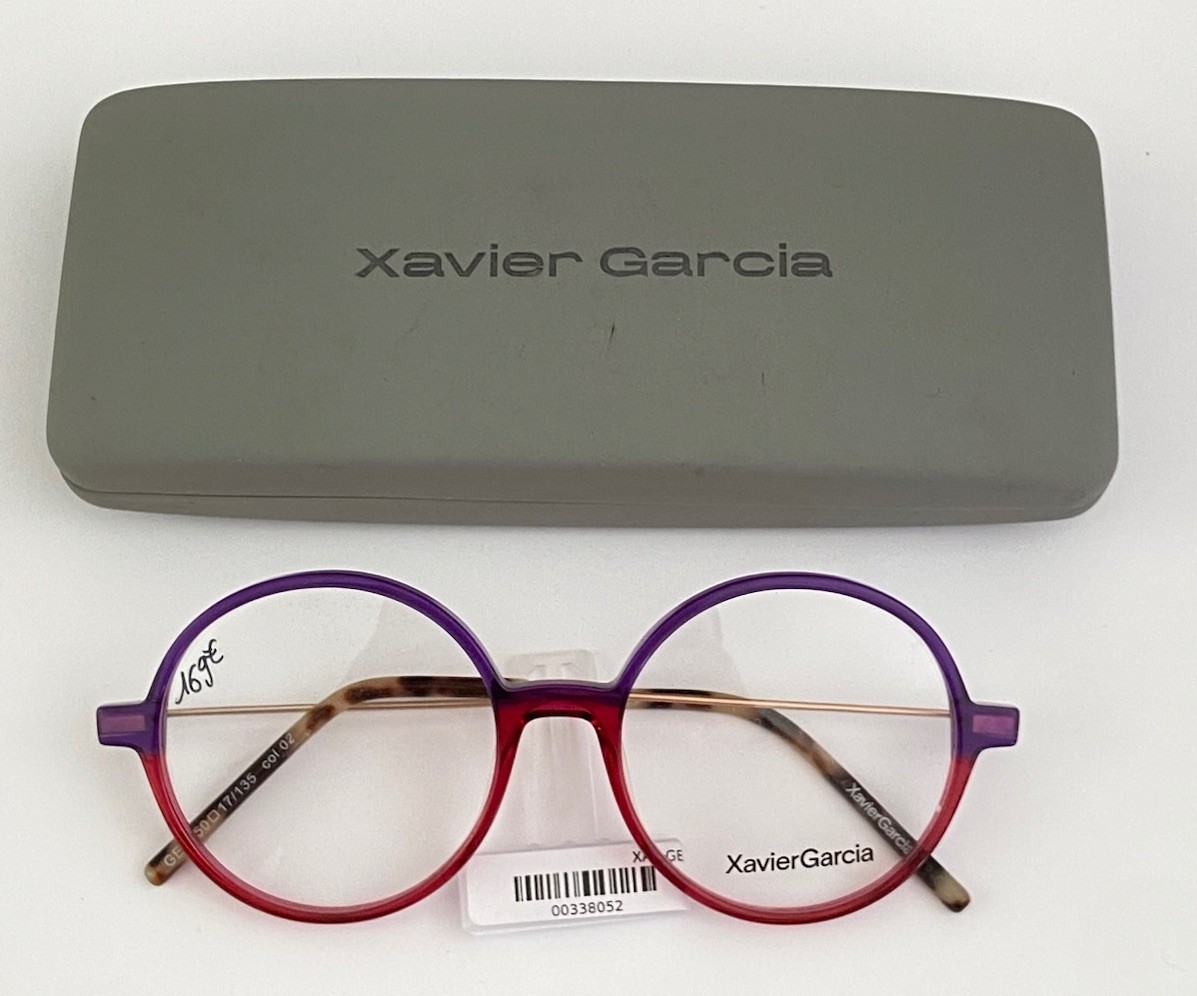 Monture de vue femme Xavier Garcia lunettes de créateur espagnol neuves