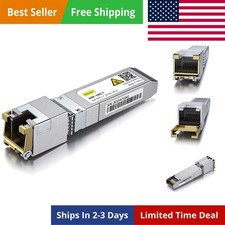 10GBase-T SFP to RJ-45 Transceiver, 10Gbe SFP Copper Ethernet Module, up to...