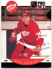 1990-91 Pro Set #76 Bob Probert Detroit Red Wings