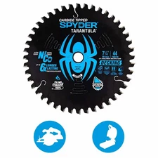 Spyder 13019 7-1/4" 44T Tarantula Decking Circular Saw Blade 5/8" Arbor
