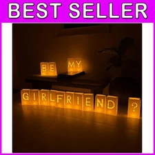 Light Up Letters with Rose Petals - Romantic Proposal