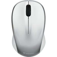 Verbatim 99777 Silent Wireless Blue Led Mouse Wireless Silver Multi Button