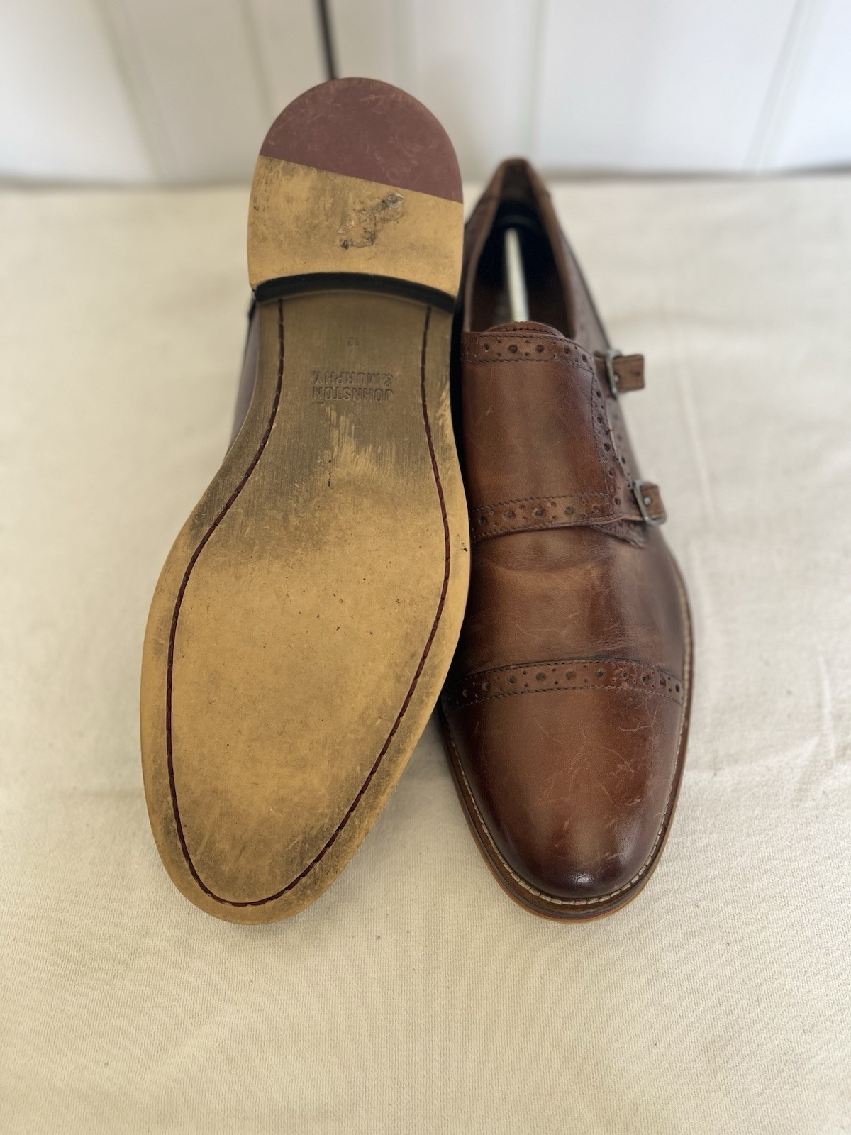 Johnston and Murphy Men's Brown Conard Double Mon… - image 6