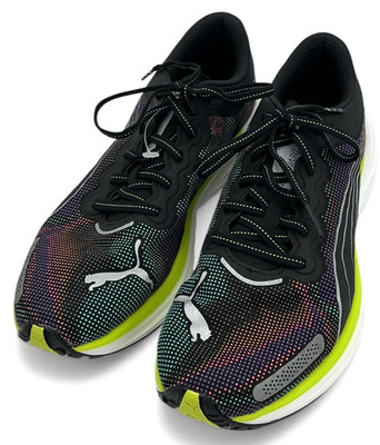 Puma Deviate Nitro 2 Women's Size 9.5 Puma Black/Lime Pow Running Shoes NWOB