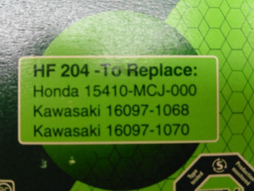 Hiflo HF204 Filtro Olio Adatto Per Honda Cb 500 Fa 13-24 Adatto Per Kawasaki - Foto 8 di 8